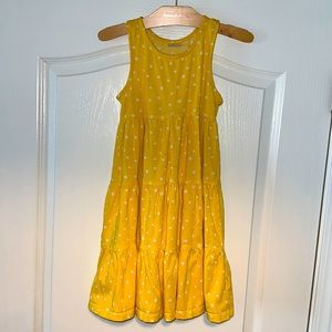 Hanna Andersson Yellow Polka Dot Twirl Dress